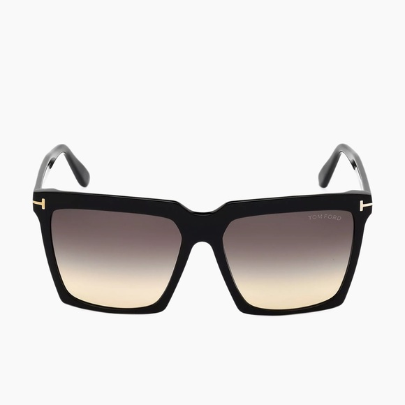 Tom Ford Black Oversized Square Sunglasses - Picture 3 of 6